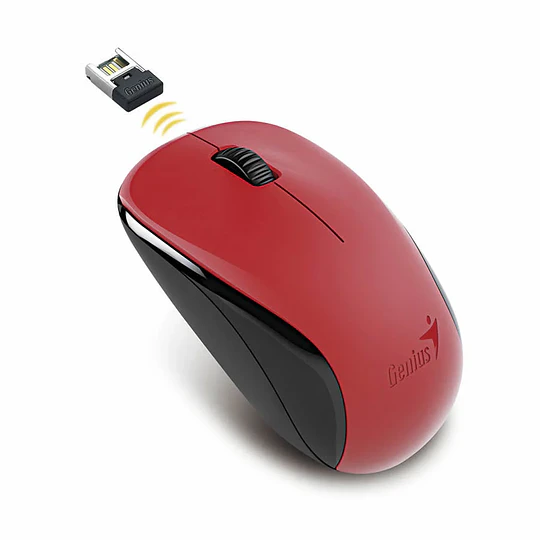 MOUSE GENIUS NX-7005-RD INALAMBRICO 2,4GHZ ROJO