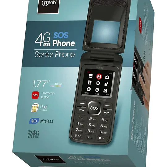 TELEFONO SENIOR SHELL MLAB 4G SOS 1,8