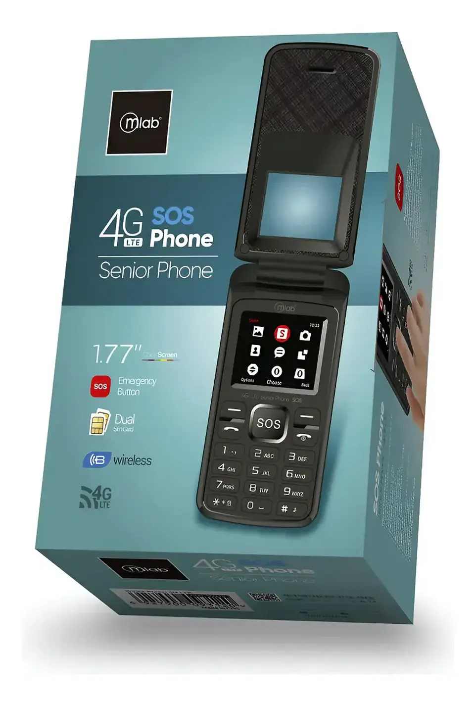 TELEFONO SENIOR SHELL MLAB 4G SOS 1,8