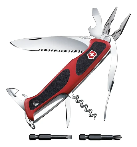 Navaja Victorinox Ranger Grip 174 Handyman color Rojo/Negro
