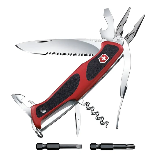 Navaja Victorinox Ranger Grip 174 Handyman color Rojo/Negro
