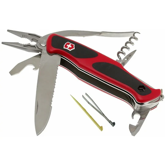 Navaja Victorinox Ranger Grip 174 Handyman color Rojo/Negro