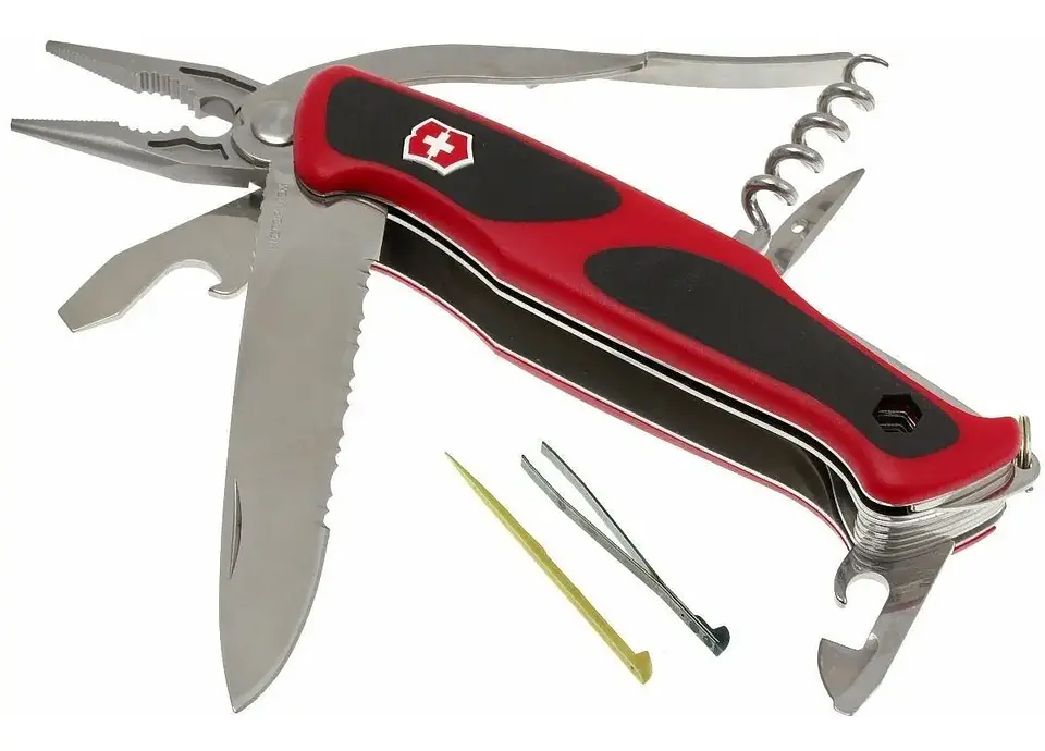 Navaja Victorinox Ranger Grip 174 Handyman color Rojo/Negro 2
