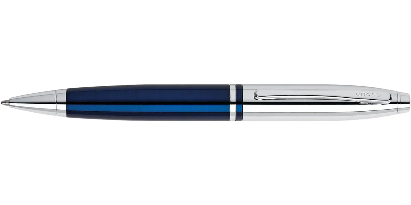Lapicera Boligrafo Cross Calais Chrome/Blue 3
