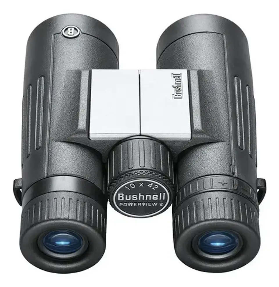 Binocular Bushnell Powerview-2 Pwv1042 Chasis Metalico Color Negro 10x42mm 1