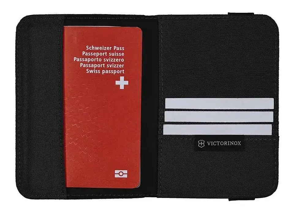 Portapasaporte Victorinox Con Protección Rfdi Color Negro 2