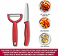 Cuchillo Mondador Swiss Classic Con Pelador Victorinox Rojos - Miniatura 2