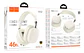 Audífonos Hoco Bluetooth Headset W52 Blanco - Miniatura 3
