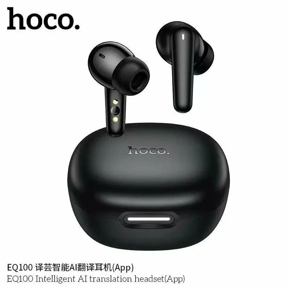 Audífonos Bluetooth 5.4 In Ear Hoco EQ100 Stand Traductor Ai Negro 2