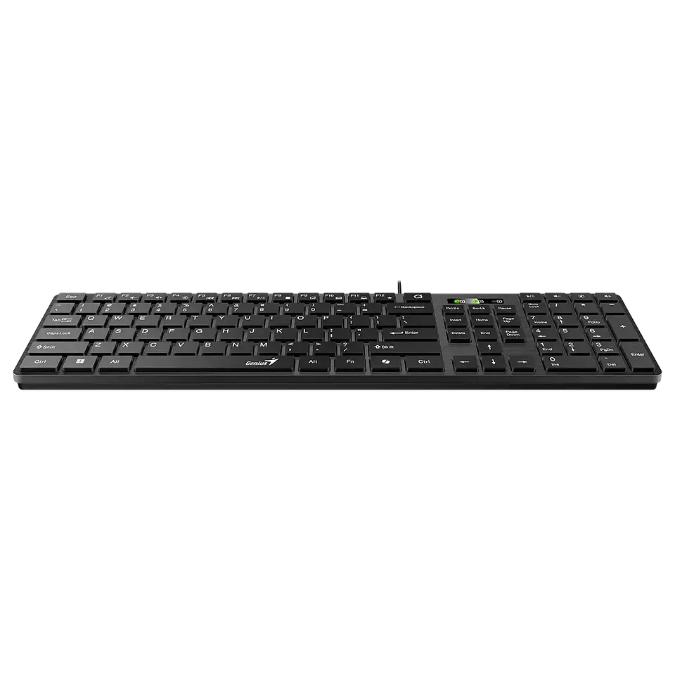 Teclado Genius Slim Copilot USB BLACK-SLIMSTAR 126 1