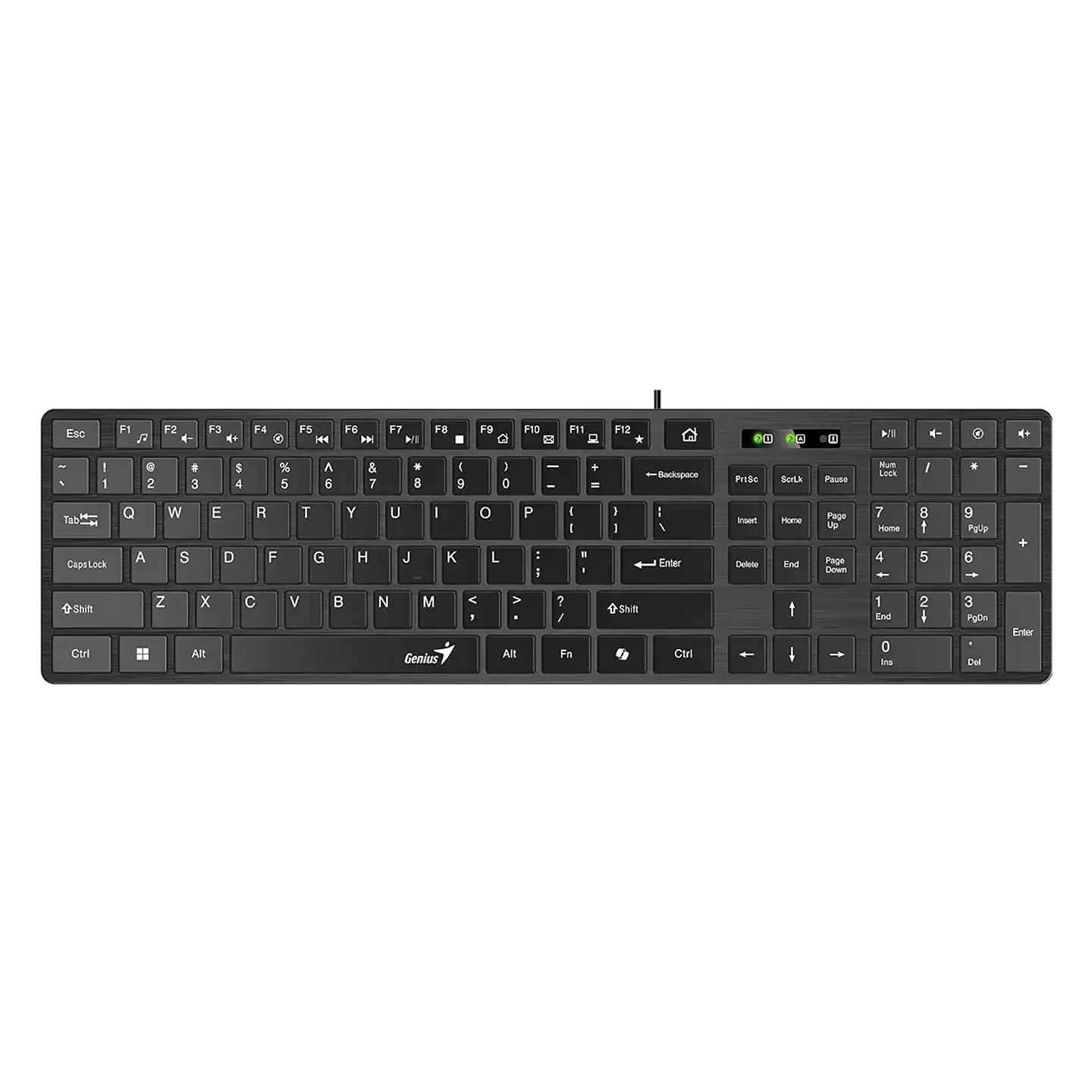 Teclado Genius Slim Copilot USB BLACK-SLIMSTAR 126 2