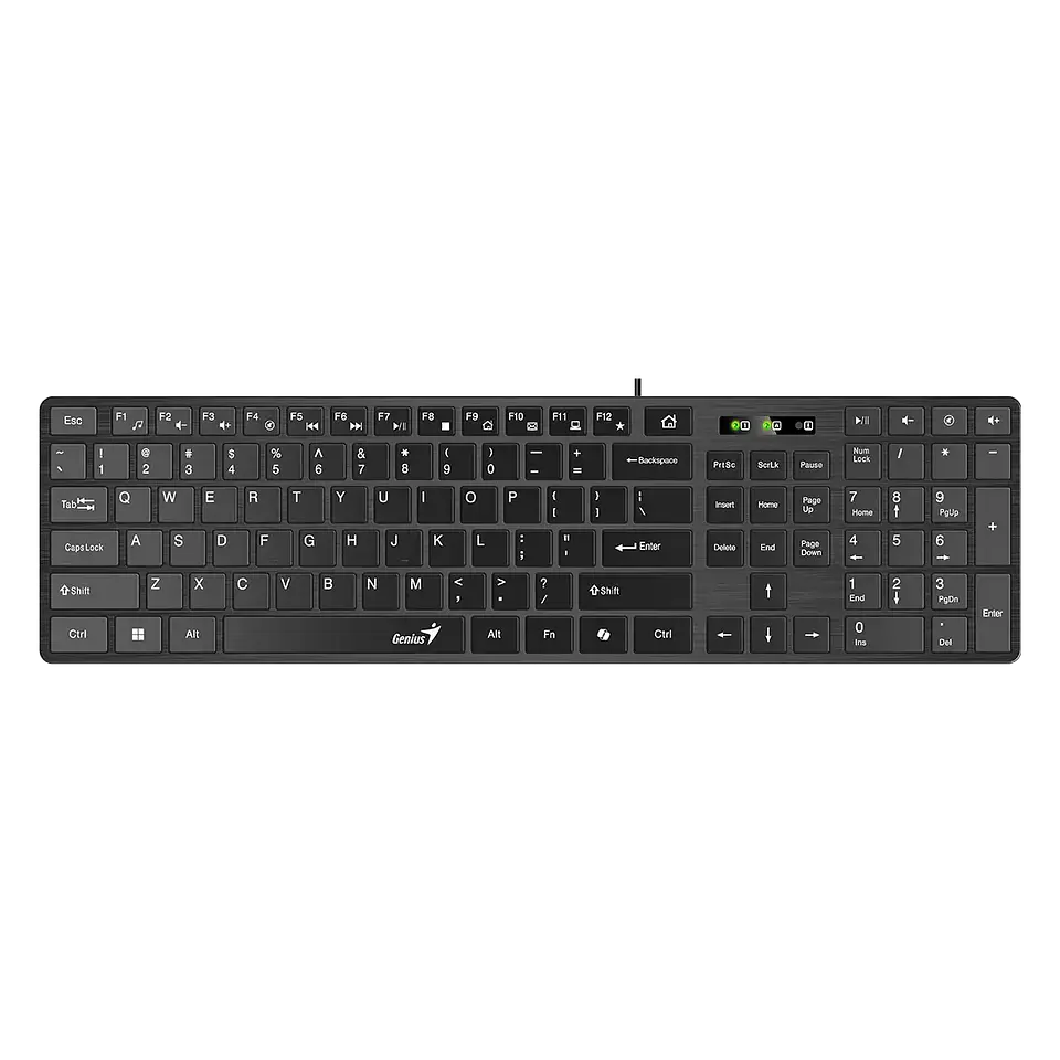 Teclado Genius Slim Copilot USB BLACK-SLIMSTAR 126 2