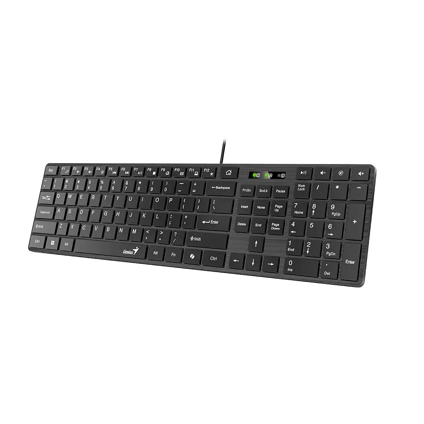 Teclado Genius Slim Copilot USB BLACK-SLIMSTAR 126 3