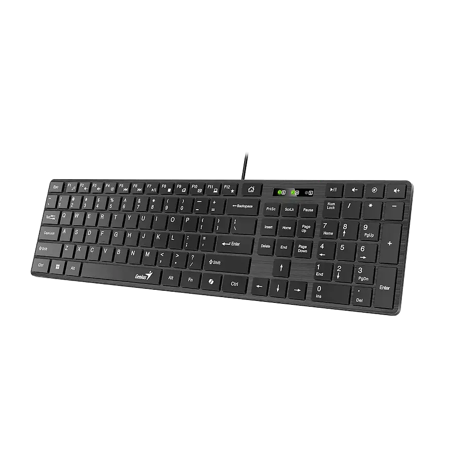 Teclado Genius Slim Copilot USB BLACK-SLIMSTAR 126 3