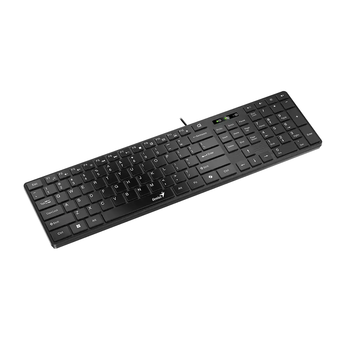 Teclado Genius Slim Copilot USB BLACK-SLIMSTAR 126 4