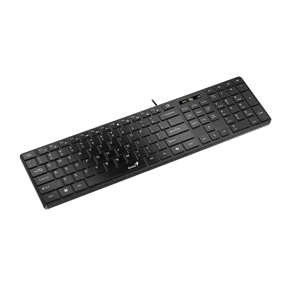 Teclado Genius Slim Copilot USB BLACK-SLIMSTAR 126 4