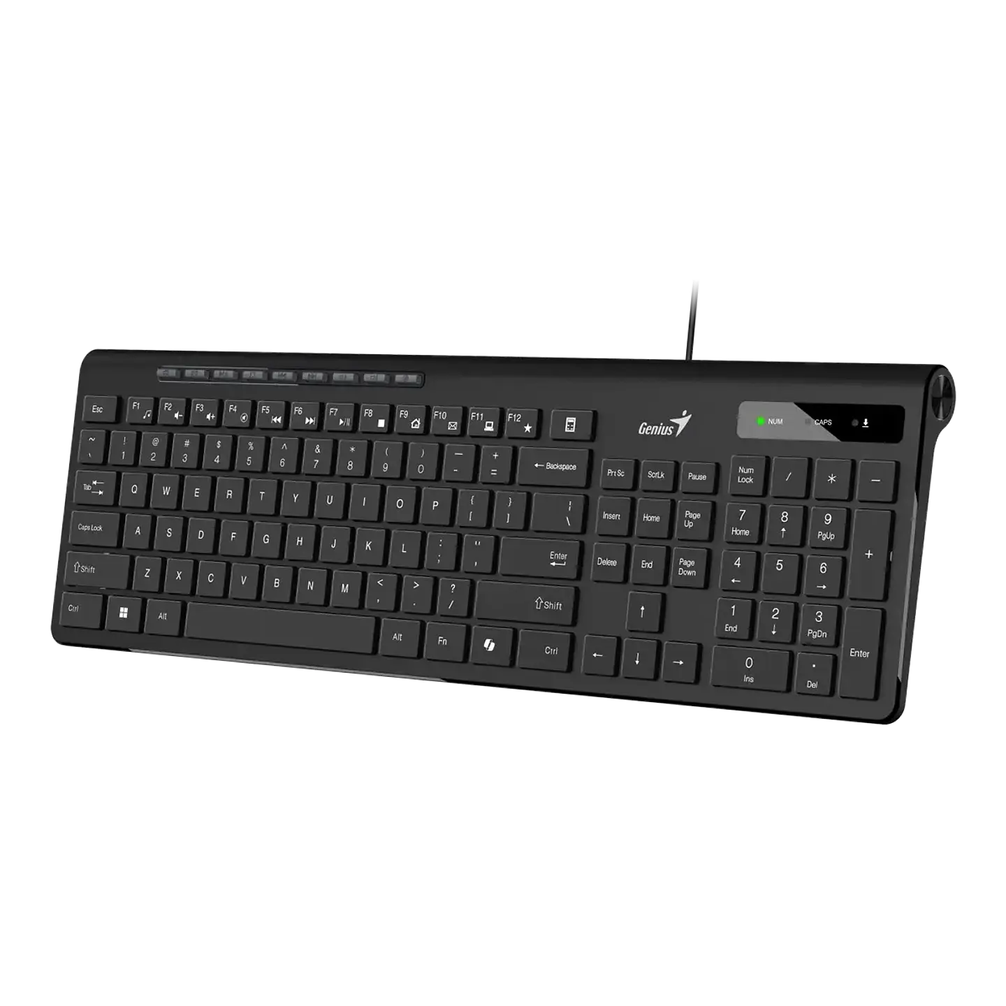 Teclado Genius Slim Copilot Multimedia USB BLACK-SLIMSTAR 230II 3
