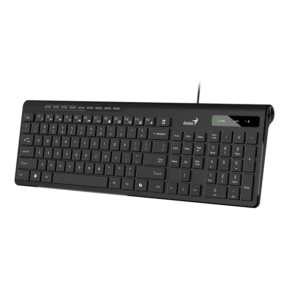 Teclado Genius Slim Copilot Multimedia USB BLACK-SLIMSTAR 230II 3