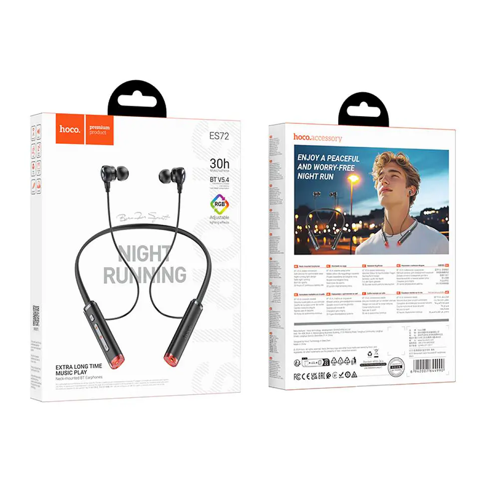 AUDIFONO INALAMBRICO DEPORTIVO HOCO ES72 4