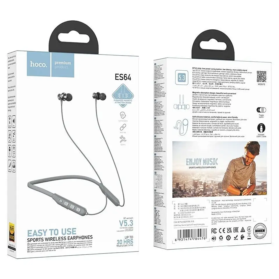 Audífonos  Bluetooth Hoco ES64 Sports. 2