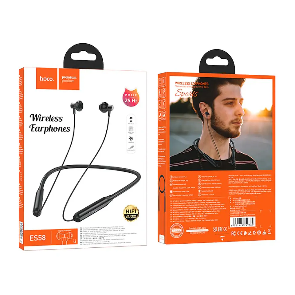 Audífonos In Ear Bluetooth Hoco Es58 Sport 2