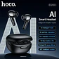 Audífonos Bluetooth 5.4 In Ear Hoco EQ100 Stand Traductor Ai Negro - Miniatura 2