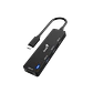 Hub Genius 4 en 1 Plug Type-C a Jack USB-3.0-UH-400-BK - Miniatura 2