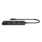 Hub Genius 4 en 1 Plug Type-C a Jack USB-3.0-UH-400-BK - Miniatura 4