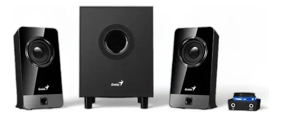 Parlantes Genius Modelo Sw-2.1 300x Con Potencia 10w Color Negro 3