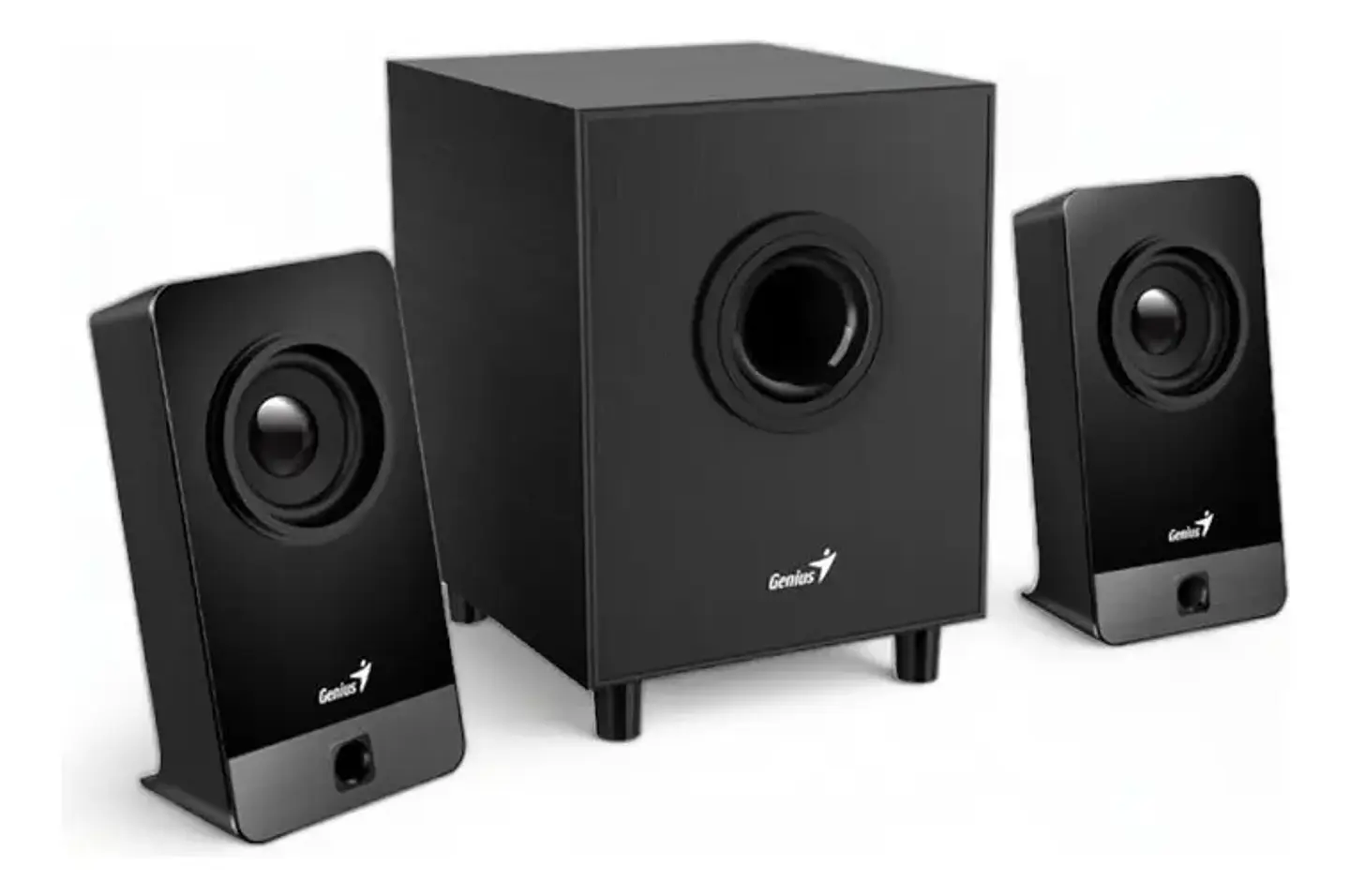 Parlantes Genius Modelo Sw-2.1 300x Con Potencia 10w Color Negro 4