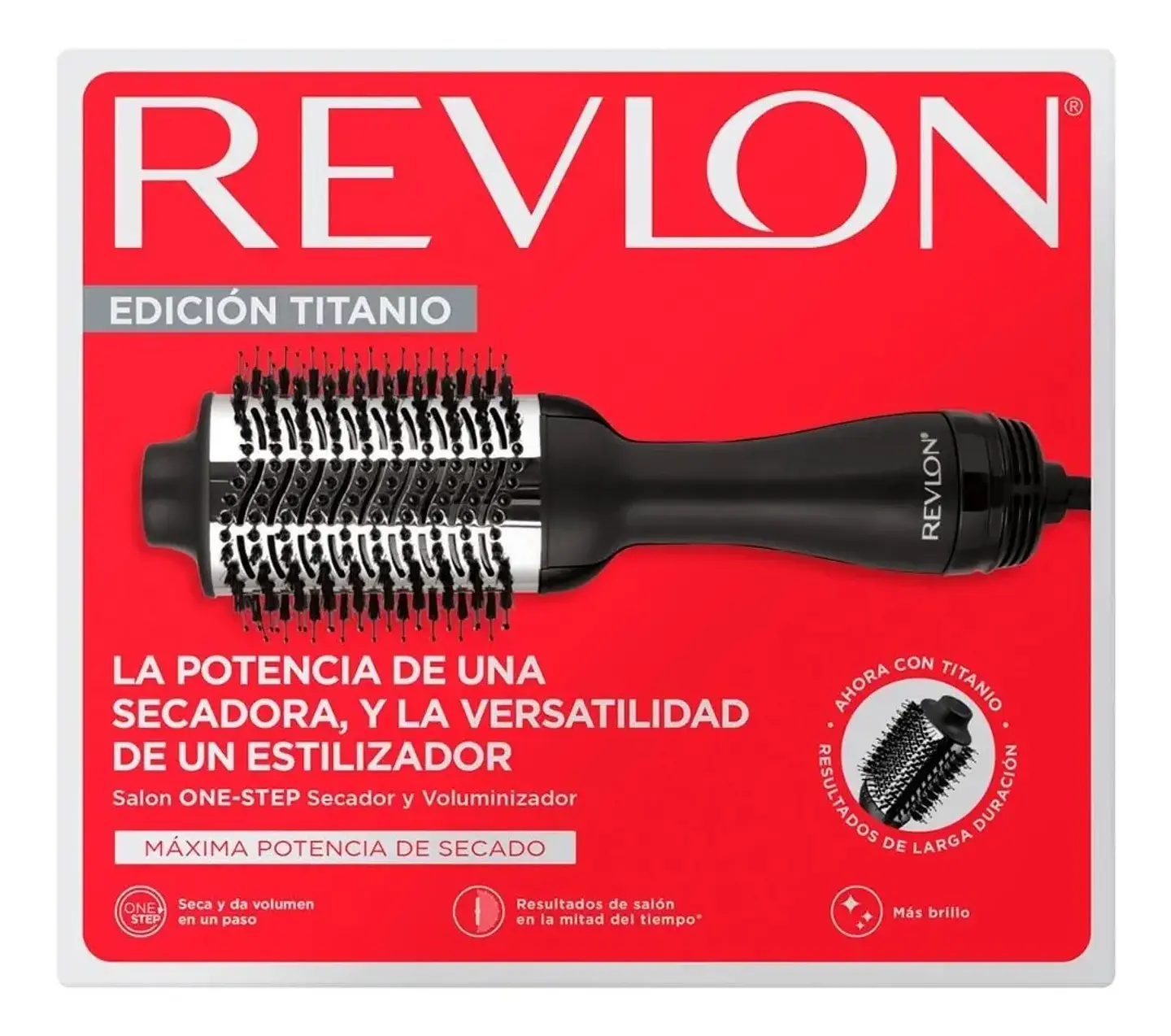 Cepillo Secador Revlon Edición Titanio 3