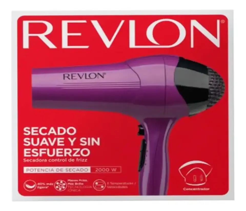 Secador Revlon Control Frizz púrpura 3