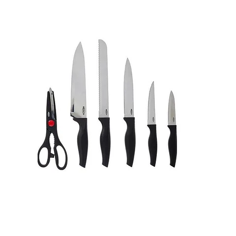 Set De Cuchillos Cross Para Cocina Brinox 2556/310 Negro
