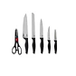 Set De Cuchillos Cross Para Cocina Brinox Negro 2556/310 - Miniatura 1