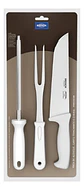 Set De Cuchillos 3 Piezas Brinox Mango Blanco Polipropileno 2554/302 - Miniatura 2