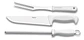 Set De Cuchillos 3 Piezas Brinox Mango Blanco Polipropileno 2554/302 - Miniatura 3