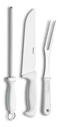 Set De Cuchillos 3 Piezas Brinox Mango Blanco Polipropileno 2554/302 - Miniatura 1