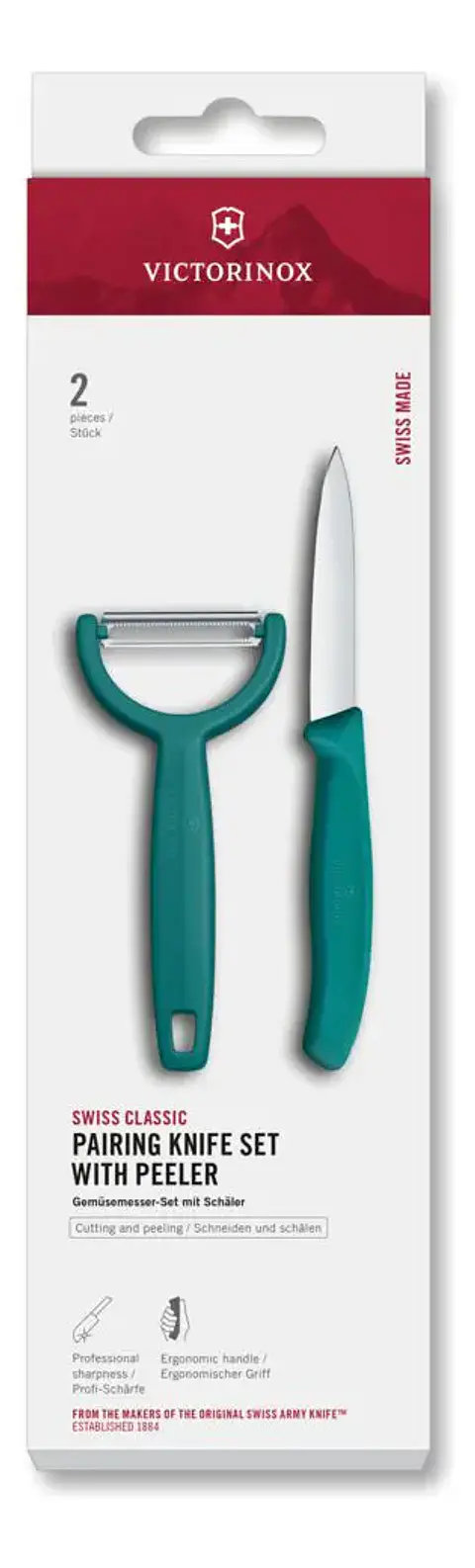 Cuchillo Mondador Victorinox Swiss Classic C/ Pelador Verde