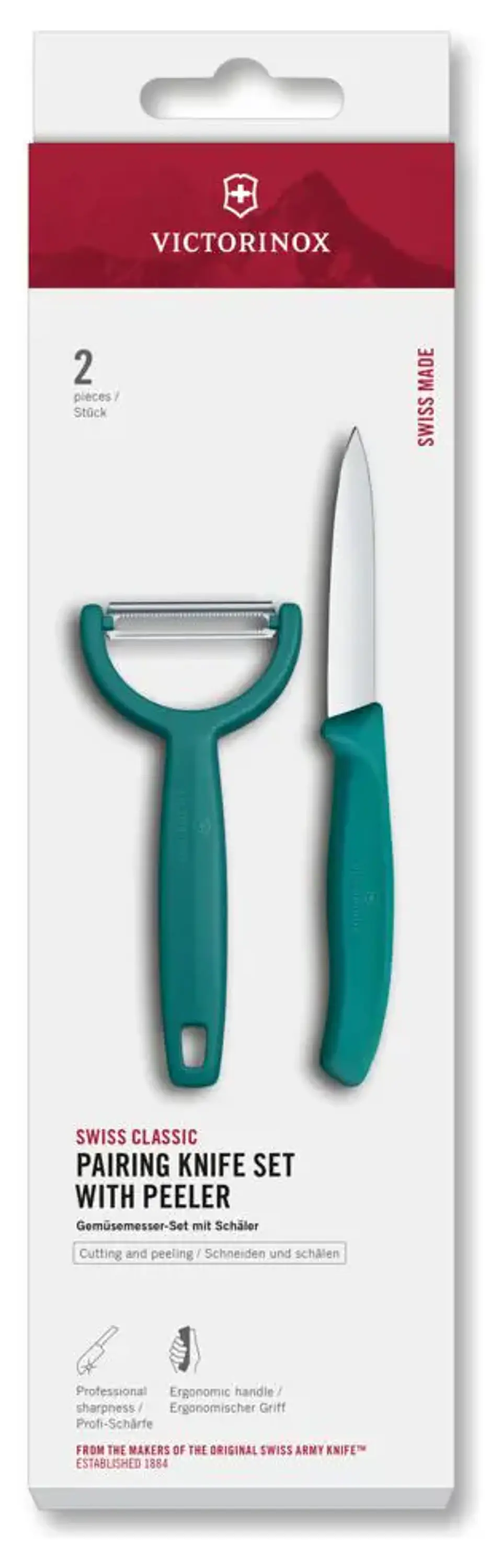 Cuchillo Mondador Victorinox Swiss Classic C/ Pelador Verde 1