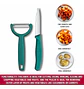 Cuchillo Mondador Victorinox Swiss Classic C/ Pelador Verde - Miniatura 3