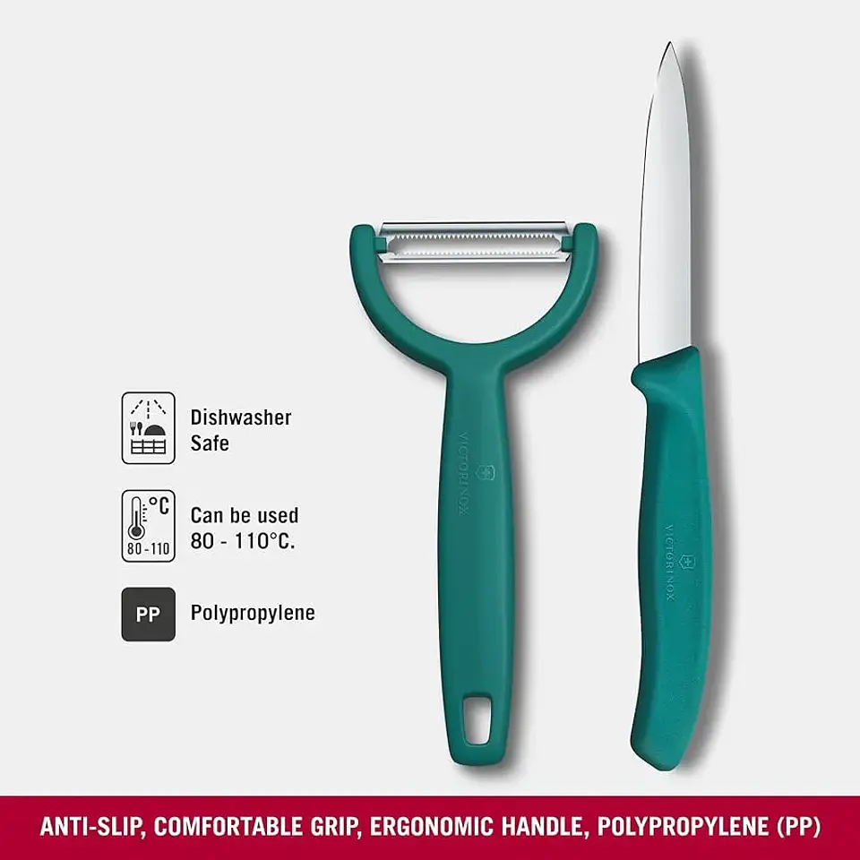 Cuchillo Mondador Victorinox Swiss Classic C/ Pelador Verde 4