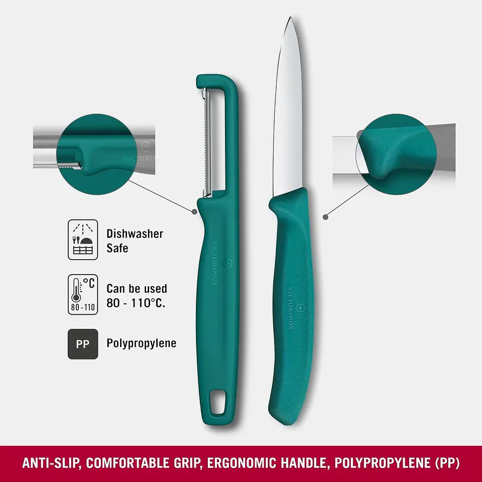 Cuchillos Mondadores Swiss Classic Con Pelador Victorinox 3