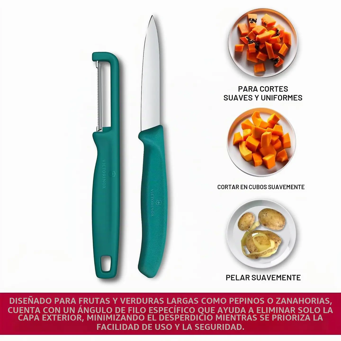 Cuchillos Mondadores Swiss Classic Con Pelador Victorinox 4