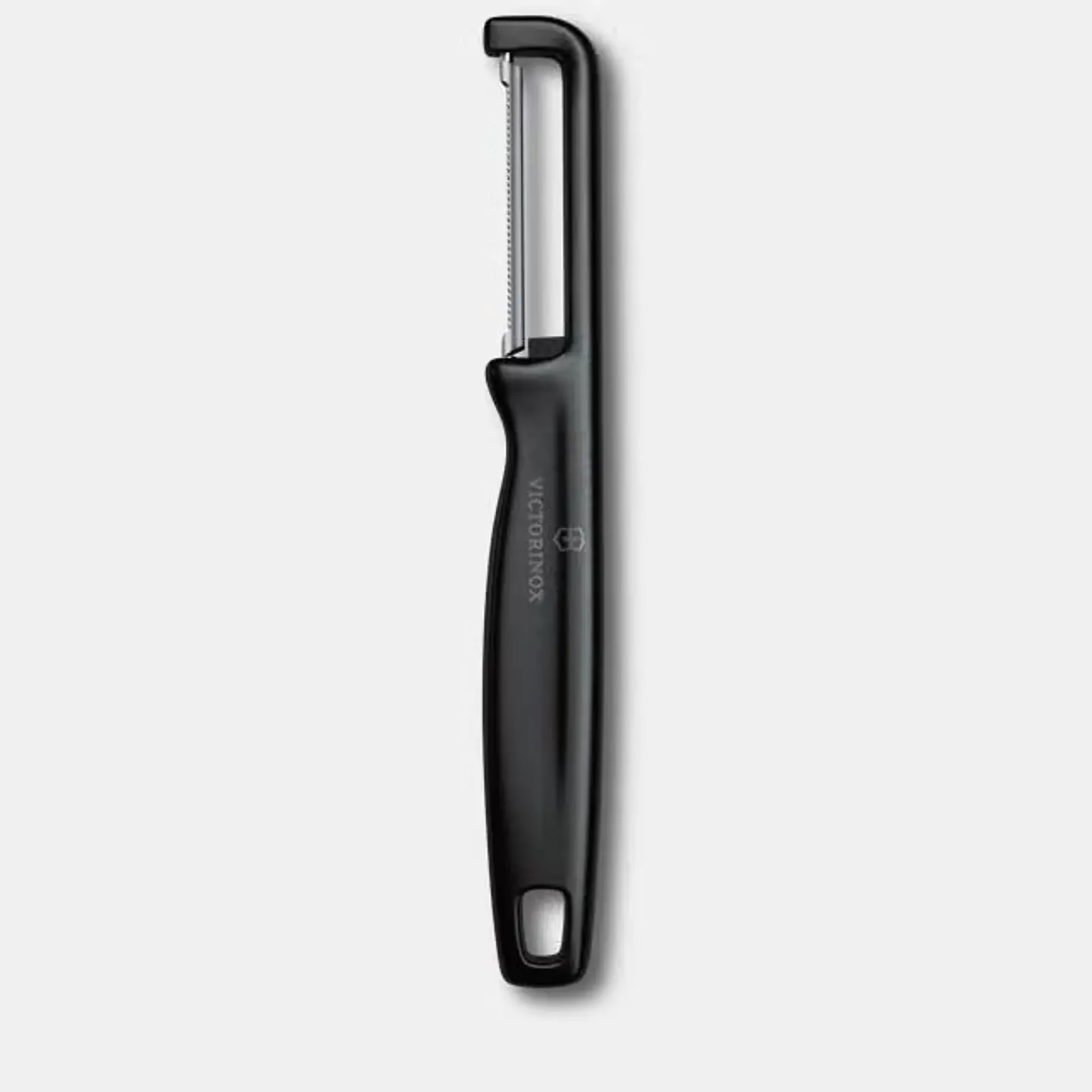 Pelador Victorinox Aserrado, Iota, Doble Filo Color Negro 1