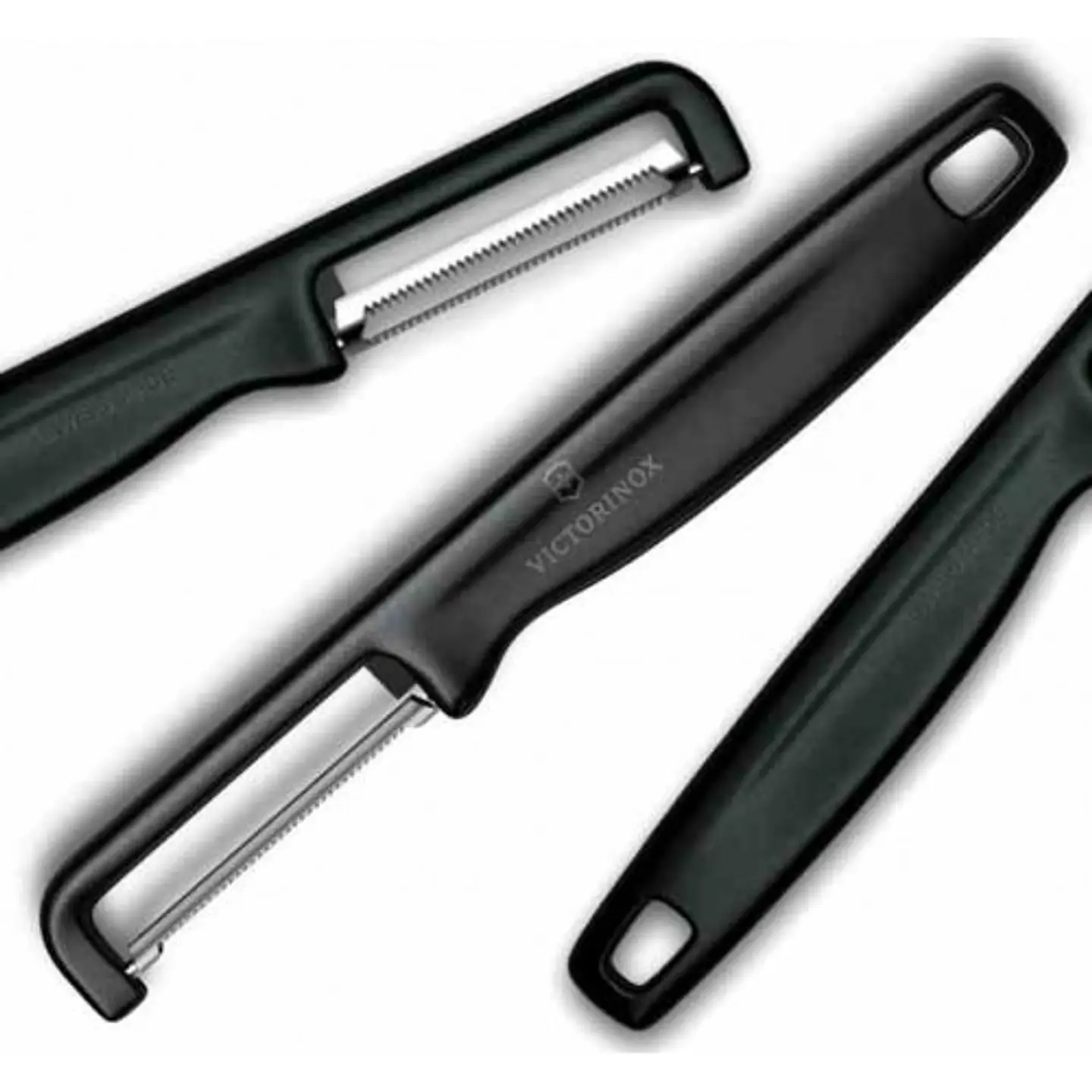 Pelador Victorinox Aserrado, Iota, Doble Filo Color Negro 2