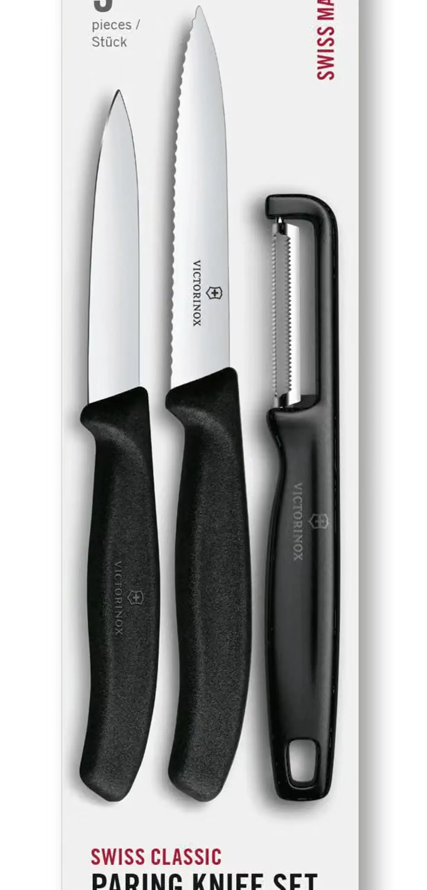 Set x 3 Cuchillos Mondadores Swiss Classic Y Pelador Victorinox  1