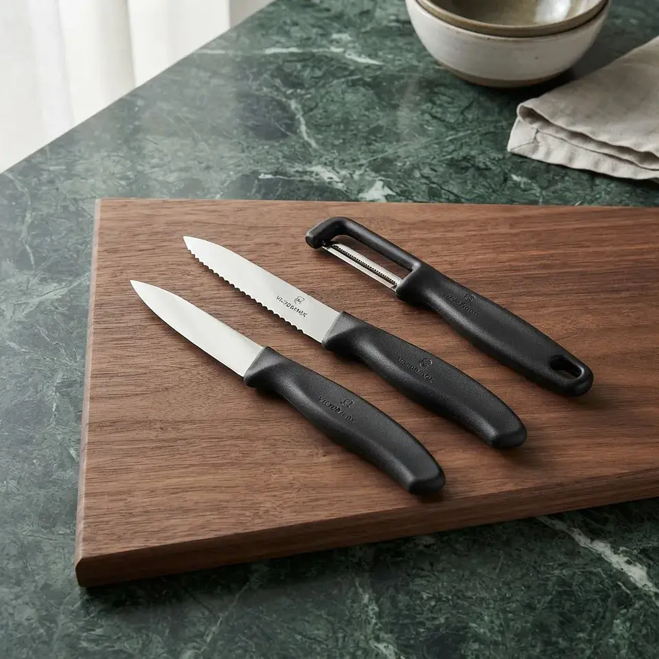 Set x 3 Cuchillos Mondadores Swiss Classic Y Pelador Victorinox  2