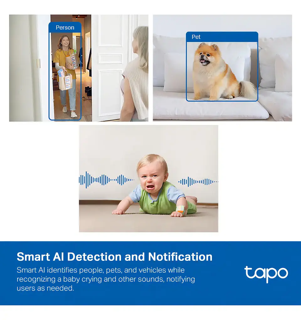 Cámara De Seguridad Ai Wi-fi Tp-link Tapo C125 Blanco 6