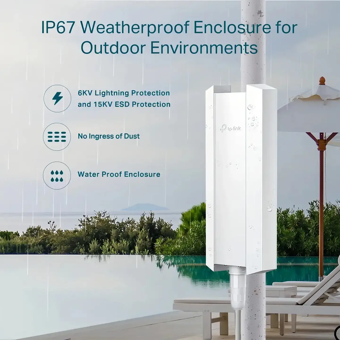 Access Point Tp Link Eap610 Wifi 6 Dual Band Ax1800 Exterior 5