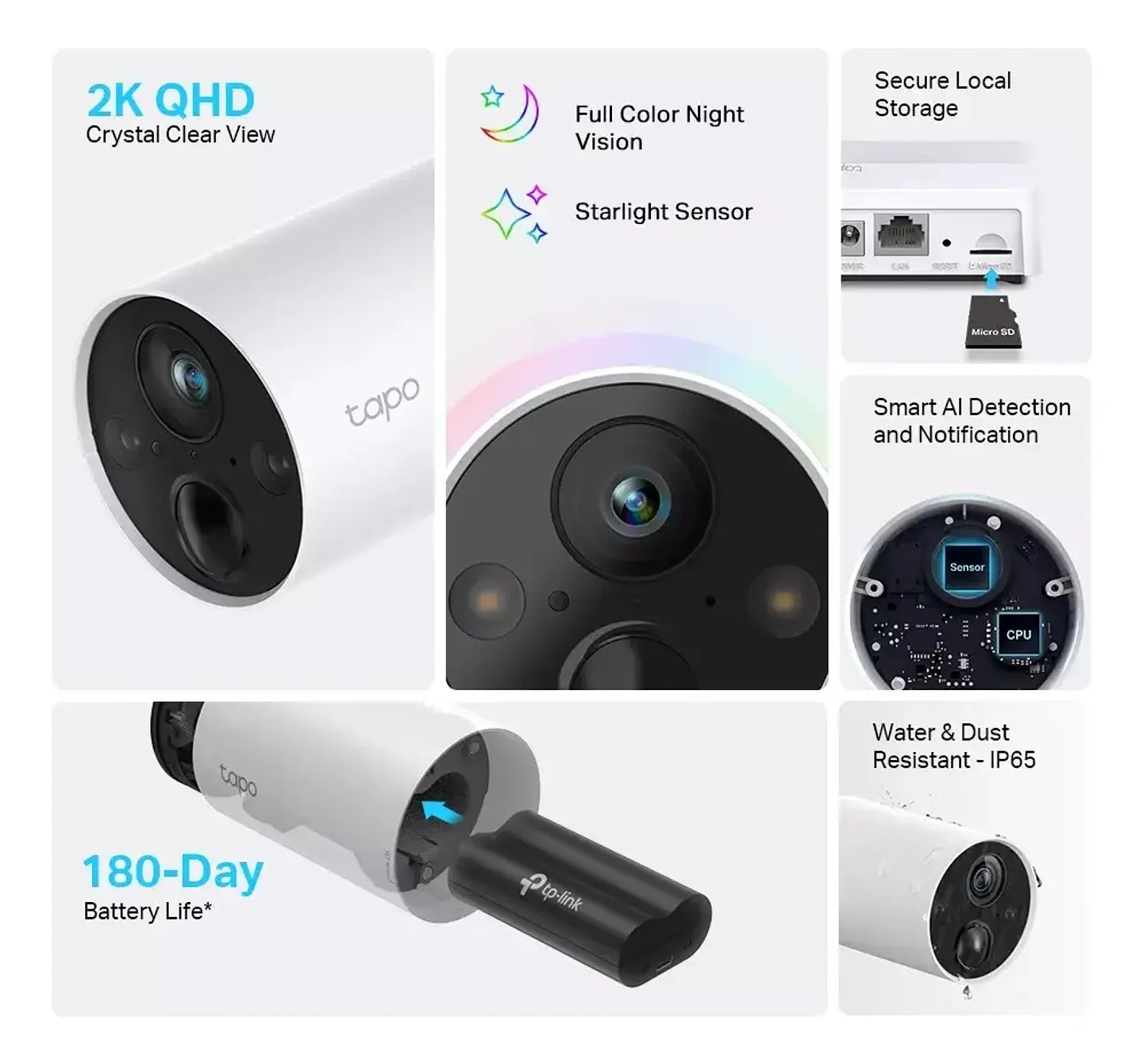 Camara Tp-link Tapo C420s2 C/bateria Outdoor Color Blanco 2